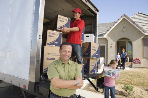 Commercial moving truck service for office equipment and furniture in Ickenham
