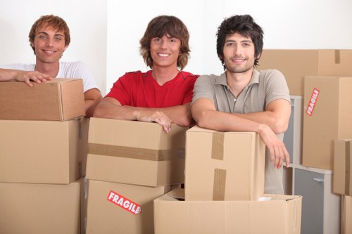 Charity donation items prepared for reuse after a local house move