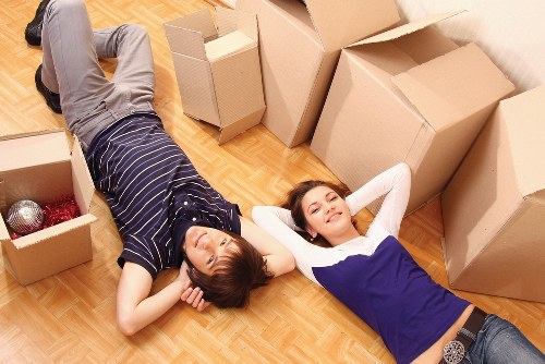 Moving boxes and furniture for a removals service in Ickenham