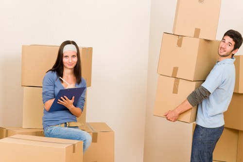 Packing and furniture protection used during a house removal